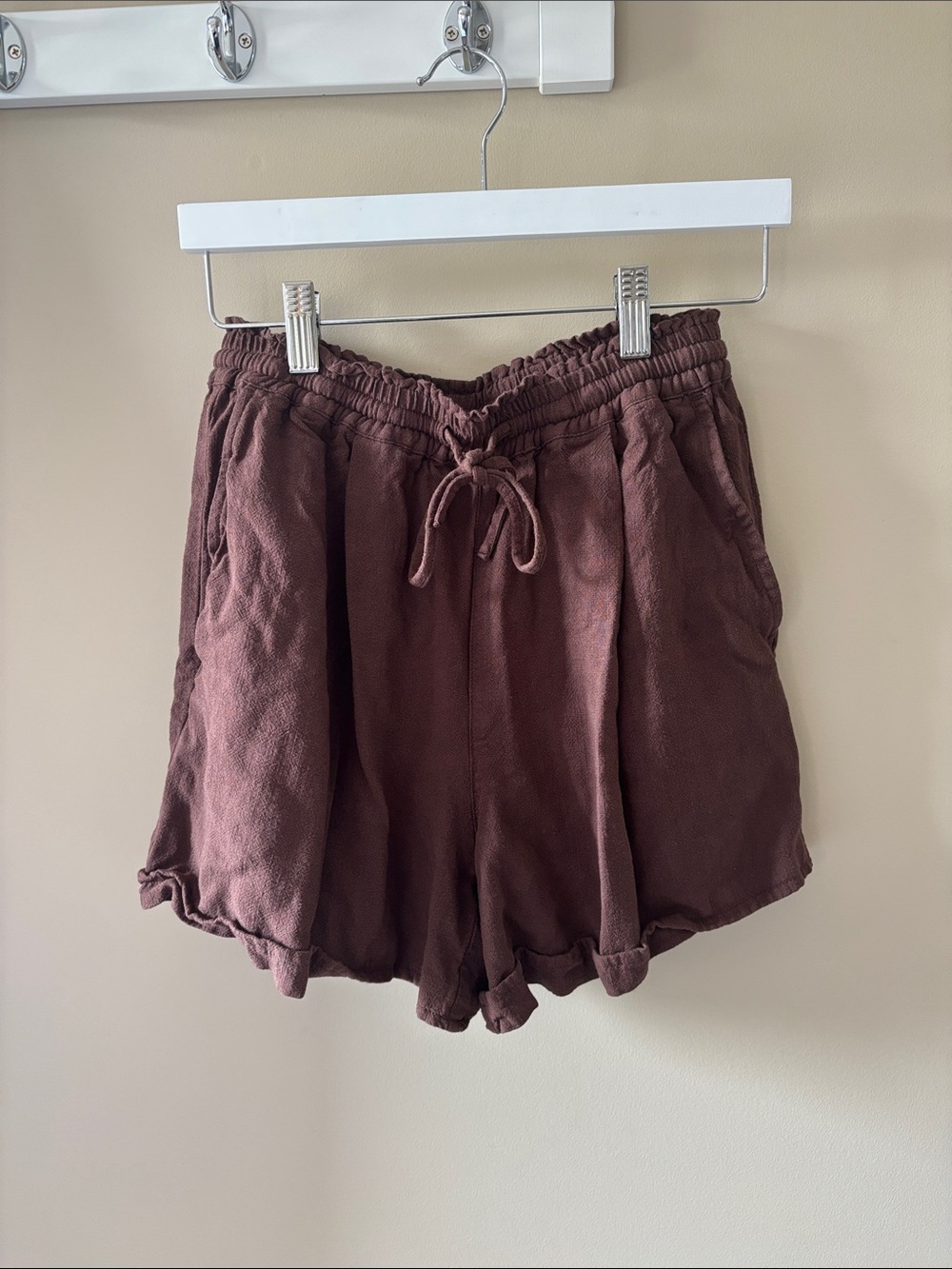 Gentle fawn juno Linen-Blend Shorts - Brown